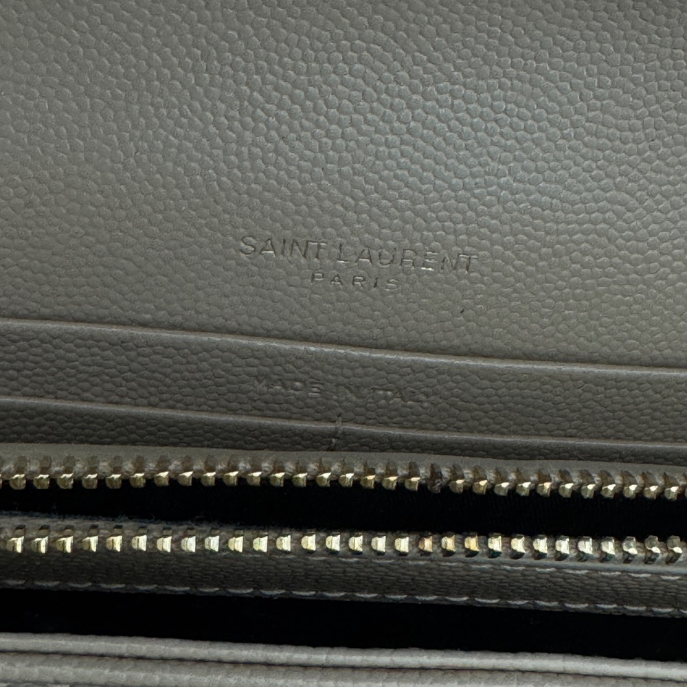 Ysl Monogram Large Wallet On Chain In Grained Lea… - image 6